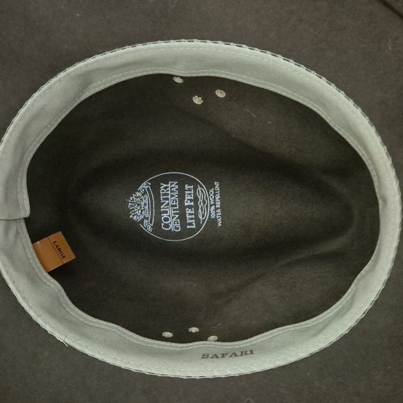 Country Gentleman Brown Lite Felt 100% Wool Fedora Hat Sz L Unisex - Picture 5 of 10